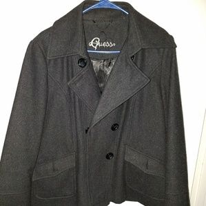 Women's Vintage Guess Peacoat Jacket Sz XL